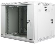Lanberg 19" Fali rack szekrény 9U 600x600mm - Szürke