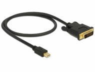 Delock 83989 mini Displayport apa > DVI 24+1 apa Adapter Kábel 2m Fekete
