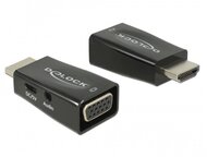DeLOCK 65901 HDMI Type-A apa -> D-Sub anya adapter audióval - Fekete