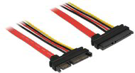 DeLOCK 83803 SATA-III kábel 0.3m (SATA 22pin anya - SATA 22pin apa)