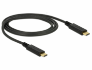 DeLOCK 85531 USB 3.1 Gen 2 Type-C 5A E-Marker összekötő kábel 1.0m - Fekete