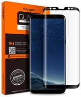 Spigen 593GL22907 Glas.tR Curved Samsung Galaxy S9+ Edzett üveg hajlított kijelzővédő fólia Fekete