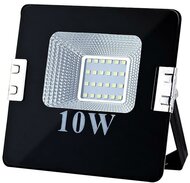 ART External lamp LED 10W,SMD,IP65, AC80-265V,black, 6500K-CW
