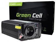 Green Cell INV01DE Autós inverter módosított szinuszhullámformával 12V -> 230V / 300W