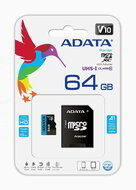 ADATA 64GB Premier microSDXC UHS-I CL10 memóriakártya + Adapter