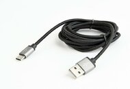 Gembird CCB-MUSB2B-AMCM-6 USB 2.0-A apa - USB-C apa Adat- és töltőkábel 1.8m - Fekete