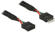 Delock 83872 USB-A (apa - anya tűs) kábel 0.1m - Fekete