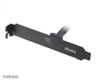Akasa AK-CBUB37-50BK USB-C hátlapi panel - Fekete