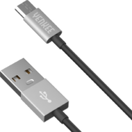 Yenkee YCU 222 BSR USB-A - Micro USB (apa - apa) kábel 2m - Fekete/Ezüst