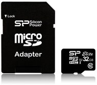 Silicon Power microSD - 32GB - Memóriakártya Adapterrel