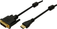 Logilink CH0004 HDMI - DVI-D (apa - apa) kábel 2m - Fekete