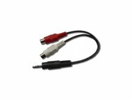 Gembird sztereó audio kábel miniJack / 2x RCA (CINCH) anya, 0.2m