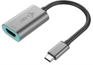 i-Tec C31METALHDMI60HZ USB-C apa - HDMI anya adapter - Fekete/Ezüst