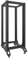 Lanberg 19" Nyitott rackszekrény 27U 600x800mm - Fekete