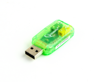 Gembird SC-USB-01 Virtus USB Hangkártya - Zöld