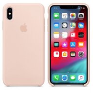 Apple iPhone XS Max gyári Szilikon Hátlap Tok - Rózsaszín homok