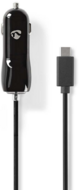 Nedis Autós töltő Fix USB-C kábellel (5V / 3000mA) Fekete