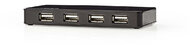 Nedis UHUBU2730BK USB 2.0 HUB (7 port) Fekete