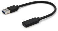 Gembird A-USB3-AMCF-01 USB-A apa - USB-C anya adapter - Fekete