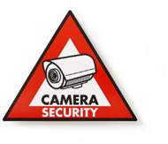 Nedis Figyelmeztető Matrica - Biztonsági Kamera szimbólum 5 darabos készlet