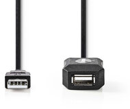Nedis CCGP60EXTBK50 USB-A (apa - anya) kábel 5m - Fekete
