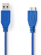 Nedis CCGP61500BU05 USB-A apa - MicroUSB-B apa Összekötő kábel 0.5m - Kék