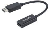 Manhattan 151634 DisplayPort apa - HDMI anya Full HD Adapter kábel 15cm - Fekete