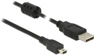 Delock 84912 USB-A - USB Mini B (apa - apa) kábel 1m - Fekete