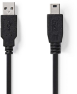 Nedis USB-A apa - MiniUSB-B apa Adatkábel 1m - Fekete