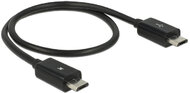 Delock (83570) Tápfeszültség-megosztó kábel Micro USB-B dugó > Micro USB-B dugó OTG