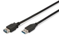 Assmann WSW USB 3.0 Aktív hosszabbító kábel 3m - Fekete
