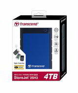 Transcend 4TB StoreJet 25H3 USB 3.0 Külső HDD - Sötétkék