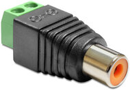 Delock 65418 Terminál blokk 2pin - RAC anya adapter - Fekete