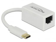 Delock 65906 USB-C - RJ45 Gigabit Ethernet adapter - Fehér