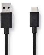 Nedis 5412810275267 USB-A - USB-C (apa - apa) kábel 1m - Fekete
