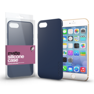 Xprotector Matte Apple iPhone 7/8 Ultravékony Matt Szilikon Hátlap Tok - Sötétkék