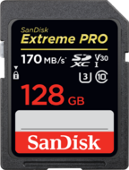 Sandisk Extreme PRO SDXC 128GB R/W 170/90 MB/s C10, U3, V30