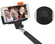Selfie-bot MP-100 monopod beépített bluetooth kioldóval fekete