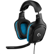 Logitech G432 7.1 Gaming headset fekete-kék /981-000770/