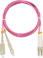 NIKOMAX optikai patch kábel SC-LC, MM 50/125, duplex, 3m ,magenta