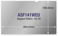 TARGUS Betekintésvédő fólia ASF141WEU, Privacy Screen 14.1"W (16:10)