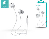 Devia univerzális sztereó felvevős fülhallgató - 3,5 mm jack - Devia Smart Series Wired Earphone EM20 - white
