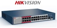 Hikvision Switch PoE - DS-3E0326P-E/M (24 port 100Mbps, 225W, 1 port 1000Mbps combo, L2)