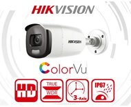 Hikvision 4in1 Analóg csőkamera - DS-2CE12DFT-F (2MP, 3,6mm, kültéri, fehér led:40M, D&N, IP67, WDR, ColorVu)