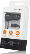 Forever car charger Type-C 2,1A M-01 black