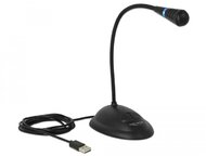 Delock Gégecsöves USB mikrofon talppal és némító, valamint be / ki kapcsoló gombbal