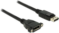 Delock Kábel, Displayport 1.2 dugó > Displayport hüvely, panelrögzítés, 4K 60 Hz 1 m