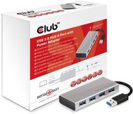 Club 3D USB 3.1 4-Port Hub with Power Adapter