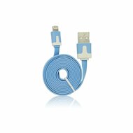 USB - IPHO 5/5C/5S/6/6 Plus/iPAD Mini iOS8.3 compatible vékony kábel (kék)