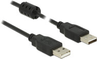 Delock USB 2.0-s kábel A-típusú csatlakozódugóval > USB 2.0-s, A-típusú csatlakozódugóval, 0,5 m, fe